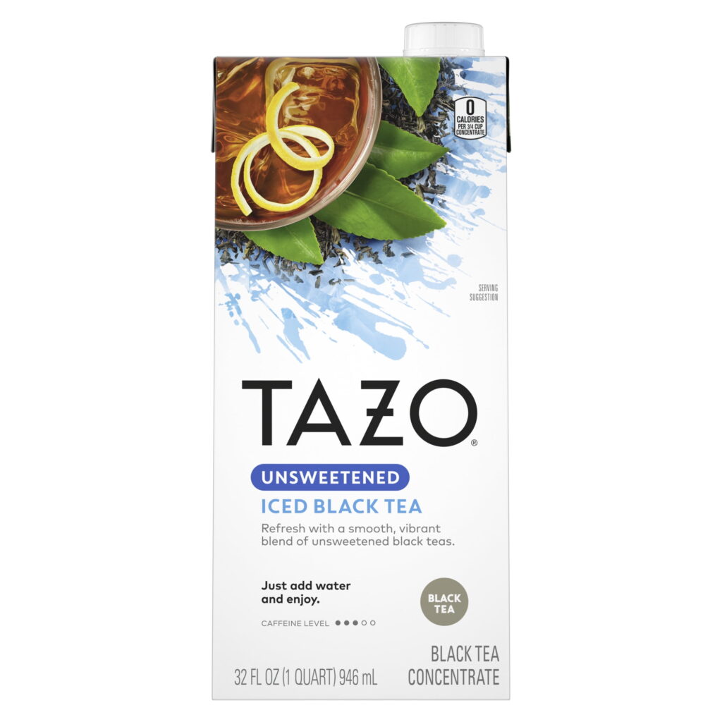 TAZO Iced Tea Concentrate Black Tea, Caffeinated, 32 Oz Carton Beauty